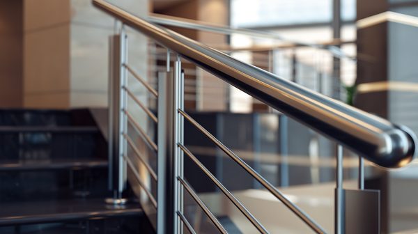 Balustrade inox pour une finition élégante