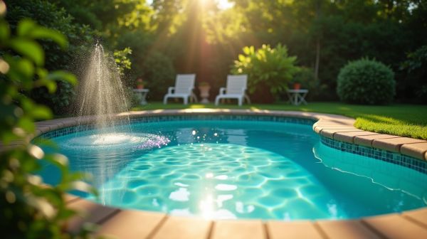 Une petite piscine enterrée compacte pour optimiser votre jardin